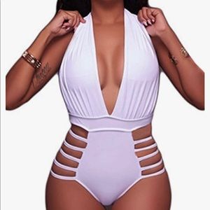 BNWT White 1 Piece Bathing Suit